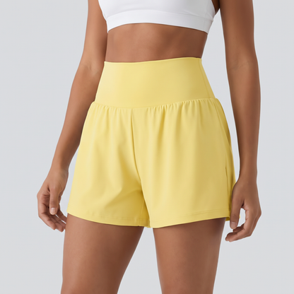 Owny 2-in-1 High-Rise Shorts - Butter Yellow