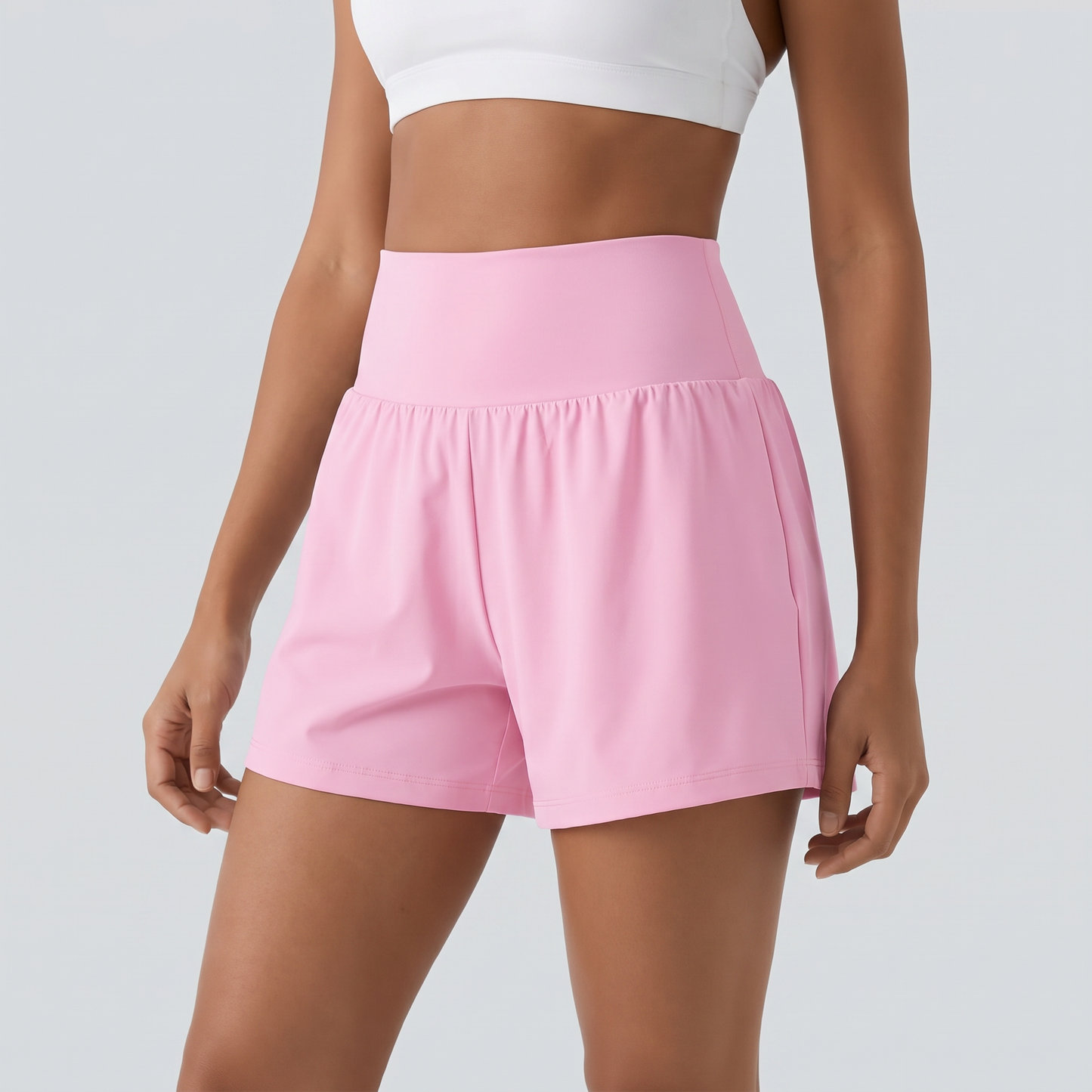 Owny 2-in-1 High-Rise Shorts - Blush Pink